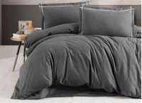 Постельное белье фланель First Choice - Soprano Anthracite (Turkey), полуторный